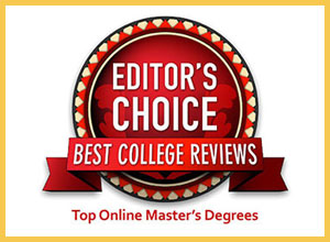 Best College Reviews Top 25 Online Master's Degrees in Engineering Badge