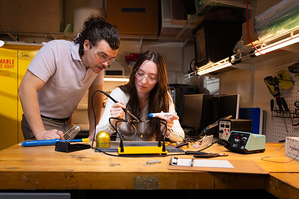 students in lab