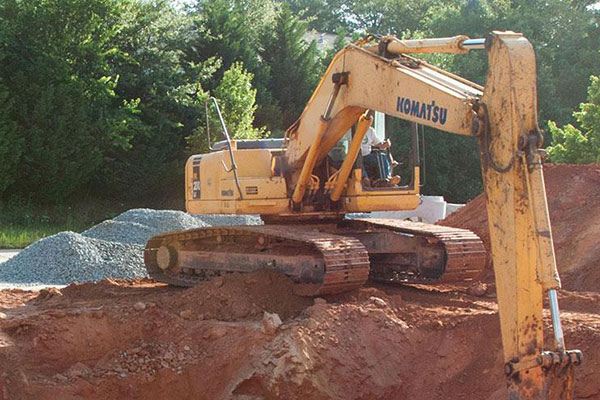 crane on dig site