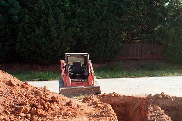 bull dozer on dig site