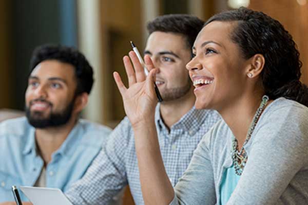 students in class