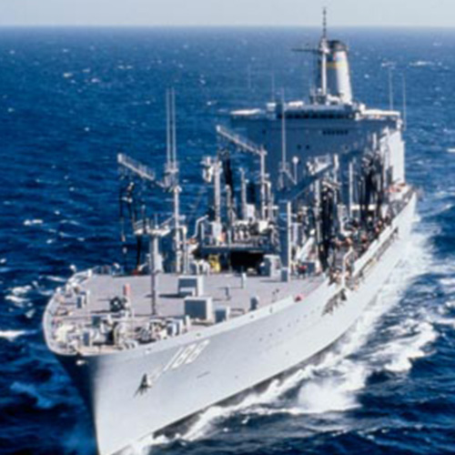 The USS Person, the US Navy's largest amphibious assault ship, featured in an undated handout photo from Kennesaw State ROTC.