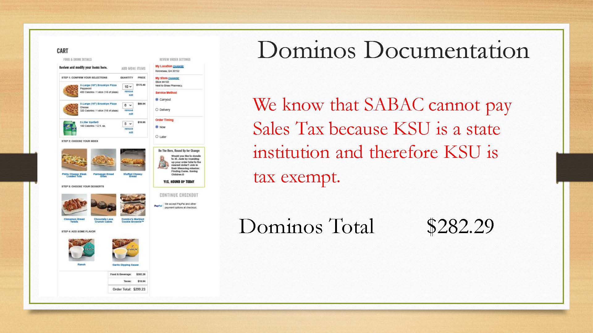 Dominos Documentation / 